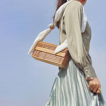 The "It-Bag" for Summer: Handcrafted Rattan Box Bag | Niche Boutique Straw Tote